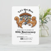 Invitation Écureuils disco 50e anniversaire (Debout devant)