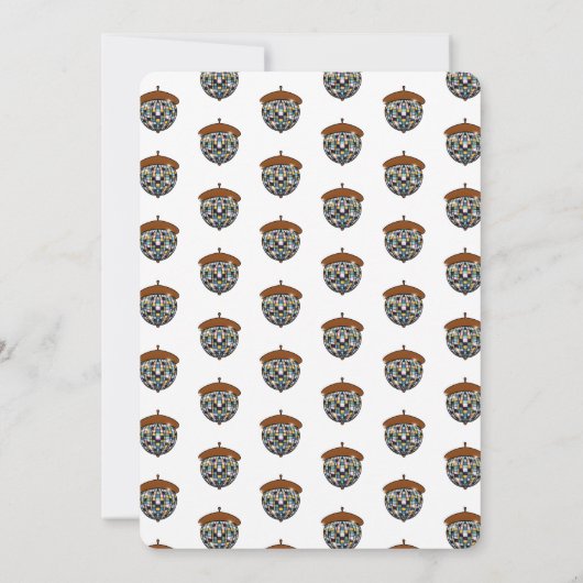 Invitation Écureuils disco 50e anniversaire (Dos)