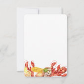 Invitation Écuve de poisson à la vapeur Été Partie d'engageme (Dos)