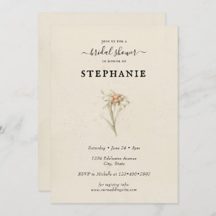 Invitation Edelweiss Floral Bridal