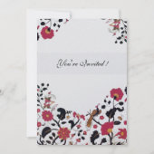 Invitation EDEN, Rouge, Noir et Blanc Ice Metallic (Devant)