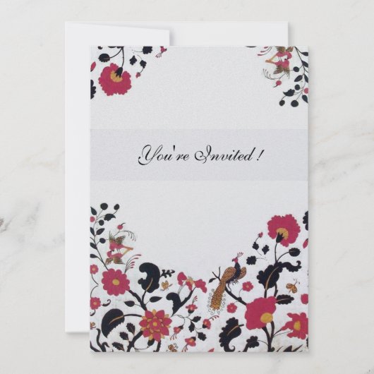 Invitation EDEN, Rouge, Noir et Blanc Ice Metallic (Devant)