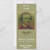 Invitation Edgar Allan Poe (Devant)