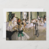 Invitation Edgar Degas - Classe Danse (Devant)