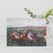 Invitation Edgar Degas - Course de gentlemen (Debout devant)