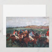 Invitation Edgar Degas - Course de gentlemen (Devant / Derrière)