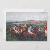 Invitation Edgar Degas - Course des hommes (Devant)