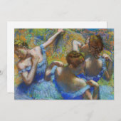 Invitation Edgar Degas - Danseurs Bleus (Devant / Derrière)