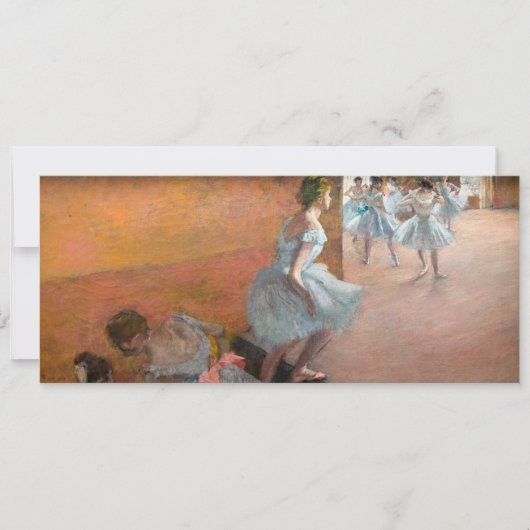 Invitation Edgar Degas - Danseurs Escalade d'un escalier (Devant)