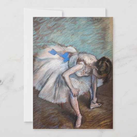 Invitation Edgar Degas - Danseuse assise (Devant)
