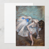 Invitation Edgar Degas - Danseuse assise (Devant / Derrière)