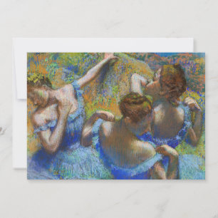 Invitation Edgar Degas - Danseuses bleues