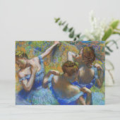 Invitation Edgar Degas - Danseuses bleues (Debout devant)