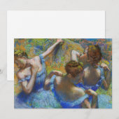 Invitation Edgar Degas - Danseuses bleues (Devant / Derrière)