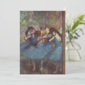Invitation Edgar Degas - Danseuses bleues (Debout devant)