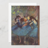 Invitation Edgar Degas - Danseuses bleues (Devant / Derrière)