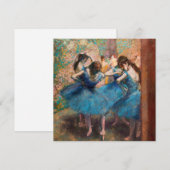 Invitation Edgar Degas - Danseuses en bleu (Devant / Derrière)