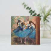 Invitation Edgar Degas - Danseuses en bleu (Debout devant)