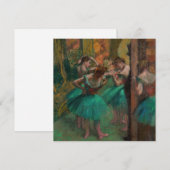 Invitation Edgar Degas - Danseuses, rose et vert (Devant / Derrière)
