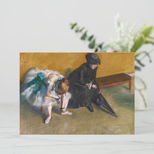 Invitation Edgar Degas - En attente (Debout devant)