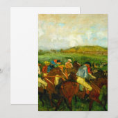 Invitation Edgar Degas Équitation (Devant / Derrière)