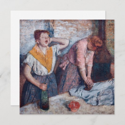 Invitation Edgar Degas - Femmes en repassage (Devant / Derrière)