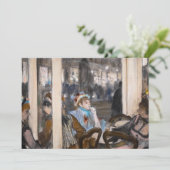 Invitation Edgar Degas - Femmes sur une terrasse de café en s (Debout devant)