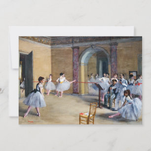Invitation Edgar Degas - Foyer de danse, Opéra rue Le Peletie