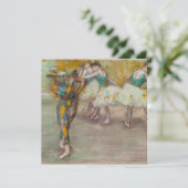 Invitation Edgar Degas - Harlequin Dance (Debout devant)