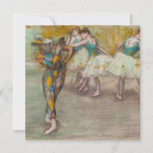 Invitation Edgar Degas - Harlequin Dance (Devant)
