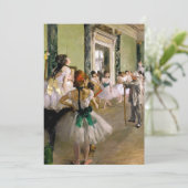 Invitation Edgar Degas La Classe Danse (Debout devant)
