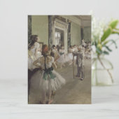 Invitation Edgar Degas - La Classe de danse (Debout devant)