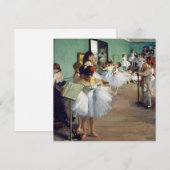 Invitation Edgar Degas - La classe de danse (Devant / Derrière)