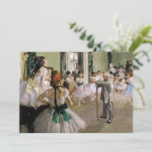 Invitation Edgar Degas - La classe de danse (Debout devant)