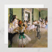 Invitation Edgar Degas La Classe de Danse (Devant / Derrière)