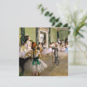 Invitation Edgar Degas La Classe de Danse (Debout devant)