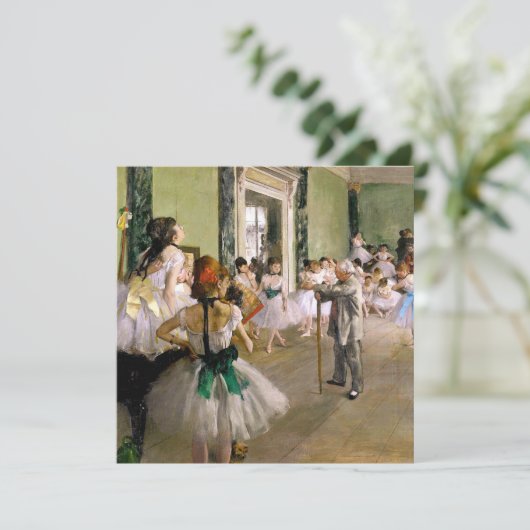 Invitation Edgar Degas La Classe de Danse (Debout devant)
