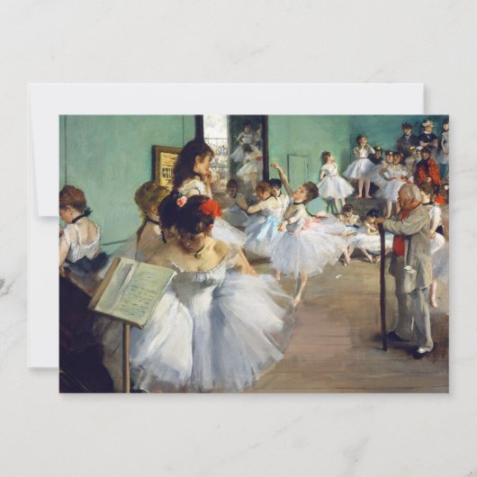 Invitation Edgar Degas - La classe de danse (Devant)
