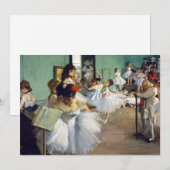 Invitation Edgar Degas - La classe de danse (Devant / Derrière)