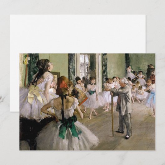 Invitation Edgar Degas - Le Cours de Danse (Devant / Derrière)