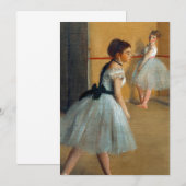 Invitation Edgar Degas Le Foyer de danse à l'Opéra (Devant / Derrière)
