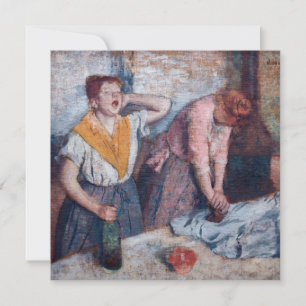 Invitation Edgar Degas - Les repasseuses