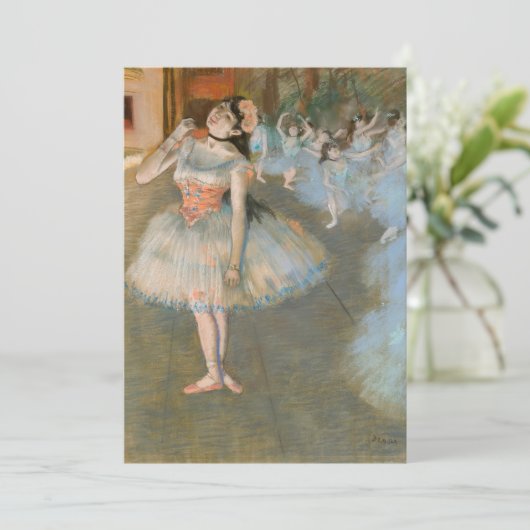 Invitation Edgar Degas - L'étoile (Debout devant)