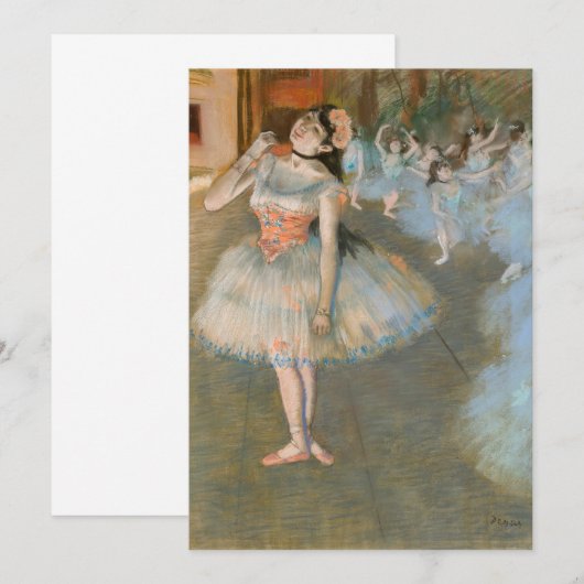Invitation Edgar Degas - L'étoile (Devant / Derrière)