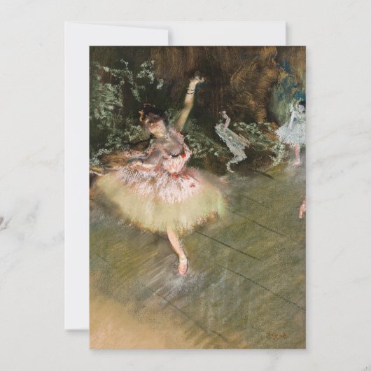 Invitation Edgar Degas - L'Étoile 1878 (Devant)