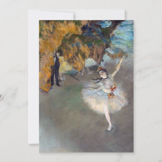 Invitation Edgar Degas - L'Étoile / Danseuse sur la scène (Devant)