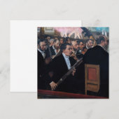 Invitation Edgar Degas - L'orchestre de l'Opéra (Devant / Derrière)