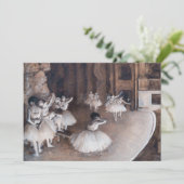 Invitation Edgar Degas - Répétition de ballet sur scène (Debout devant)