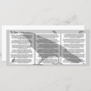 Invitation Edgar Poe Le Corbeau