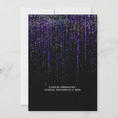 Invitation Edgy Chic Purple Parties scintillant Garland (Dos)